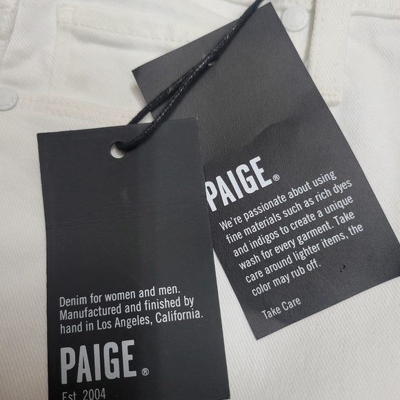 PAIGE Hoxton Straight Ruffle-Detail Ankle Jeans. Size 30. Inseam 27" NWT… - Picture 14 of 16